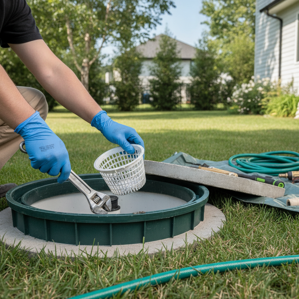 Residential Septic Services no peoples faces just hands